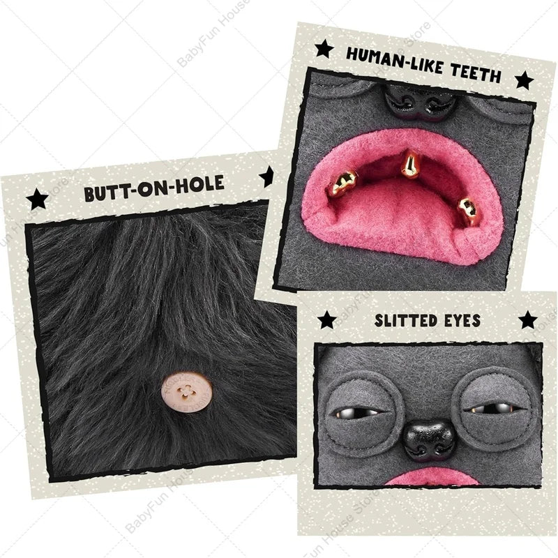 Original Fuggler Lustiges hässliches Plüschmonster mit Zähnen