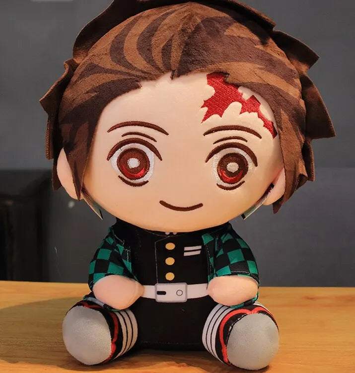 20cm Hot Japan Demon Slayer Plüschpuppen Lovely Anime Kimetsu No Yaiba Kamado Tanjirou Nezuko Zenitsu Kyoujurou