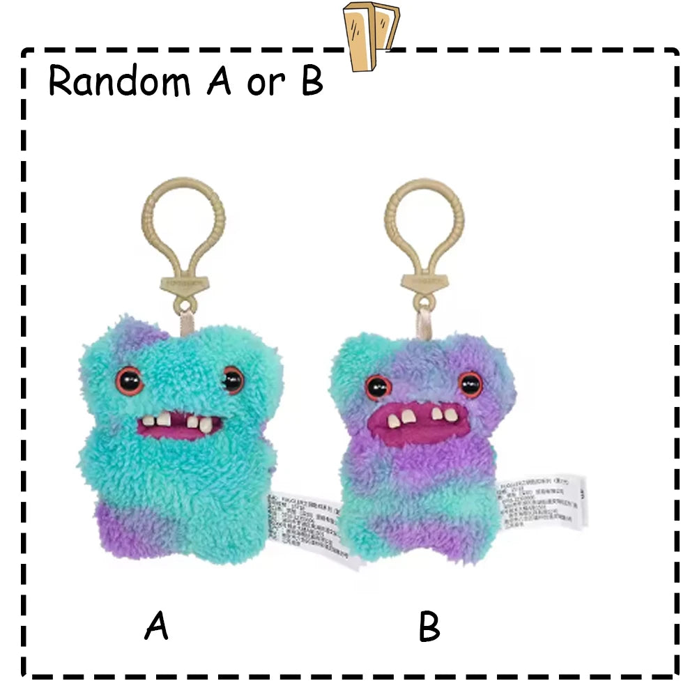 Fuggler Lustiges hässliches Monster, Original-Plüschpuppe, Zähne, Monster-Anhänger, Schlüsselanhänger, 9,5–14 cm