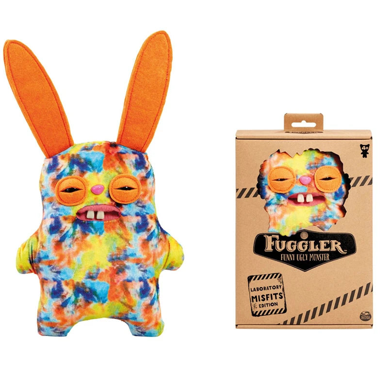 Original Fuggler Ugly Monster, Lustiges Plüschtier, mit weit aufgerissenen Augen