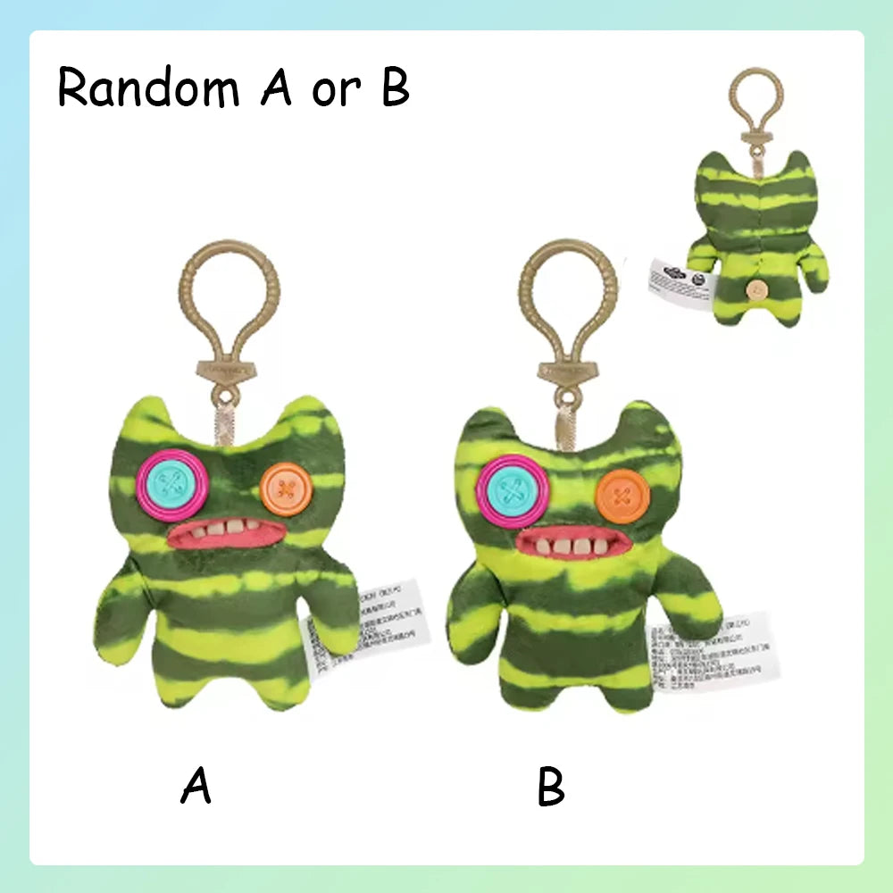 Fuggler Lustiges hässliches Monster, Original-Plüschpuppe, Zähne, Monster-Anhänger, Schlüsselanhänger, 9,5–14 cm