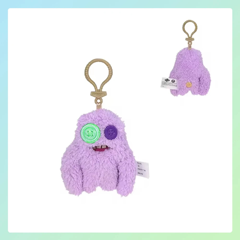 Schlüsselanhänger/Anhänger, Fuggler lustiges, hässliches Monster, Original Plüschpuppe