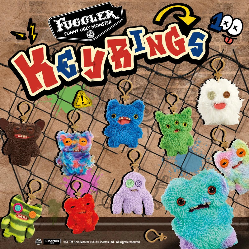 Fuggler Lustiges hässliches Monster, Plüschspielzeug, Schlüsselanhänger Kawaii Fuggler Monster