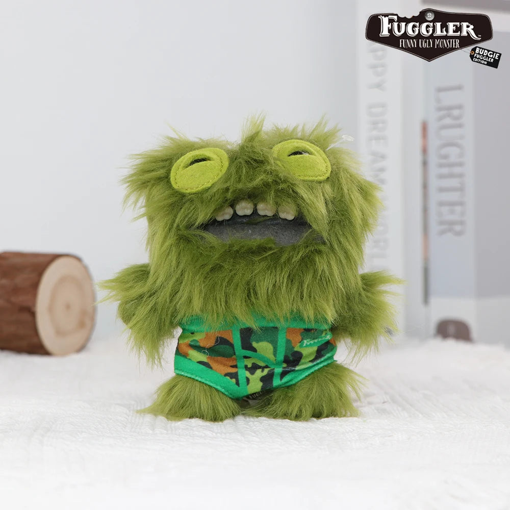 Fuggler Lustiges hässliches Monster, Original-Plüschpuppe, Zähne, Monster-Anhänger, Schlüsselanhänger, 9,5–14 cm