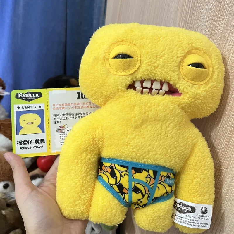 Original Fuggler Teeth Monster Plüschpuppe, hässliches Monster, lustiges Spielzeug