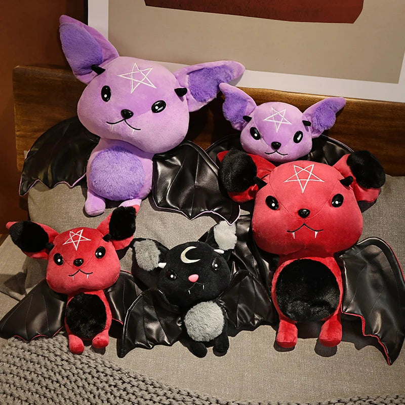 Verschiedene, Vampir-Plüsch-Fledermaus, gefülltes Gothic-Halloween-Plüsch, Plüschkreatur