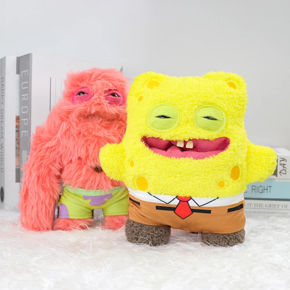 Fuggler Plüschtiere 22cm Original Hässliches Monster, Zahnmonster, Sponge Bob und Patrick Star