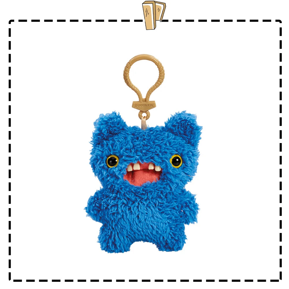 Fuggler Lustiges hässliches Monster, Original-Plüschpuppe, Zähne, Monster-Anhänger, Schlüsselanhänger, 9,5–14 cm
