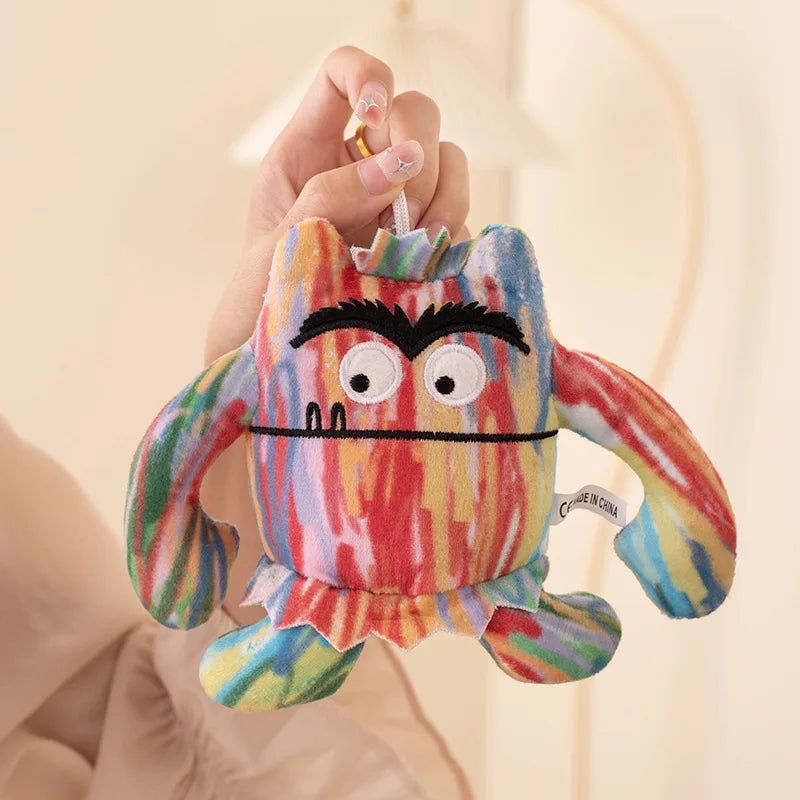 15/25 cm, Kawaii Bunte Monster-Plüschpuppe mit Ausdruck, Stofftier für Jungen und Mädchen