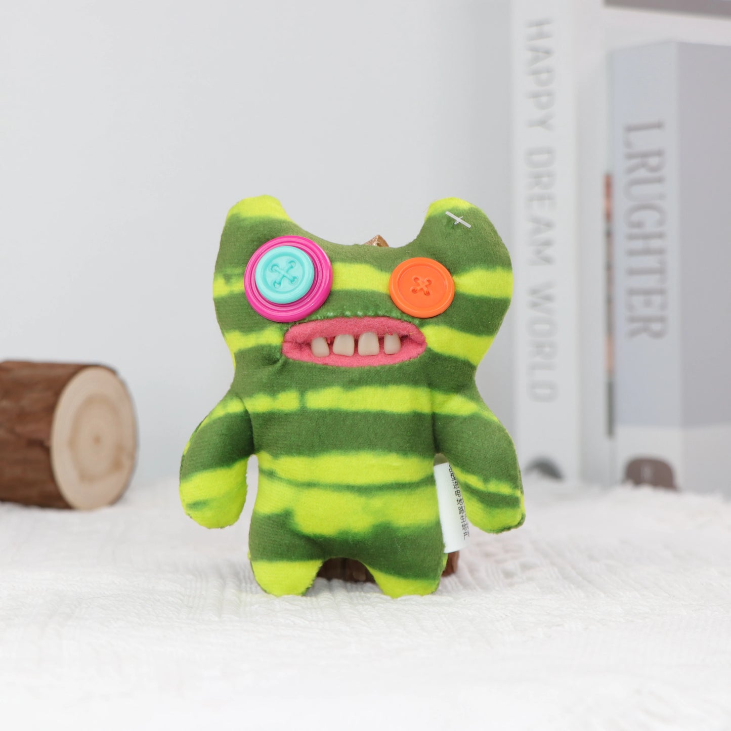 Schlüsselanhänger/Anhänger, Fuggler lustiges, hässliches Monster, Original Plüschpuppe