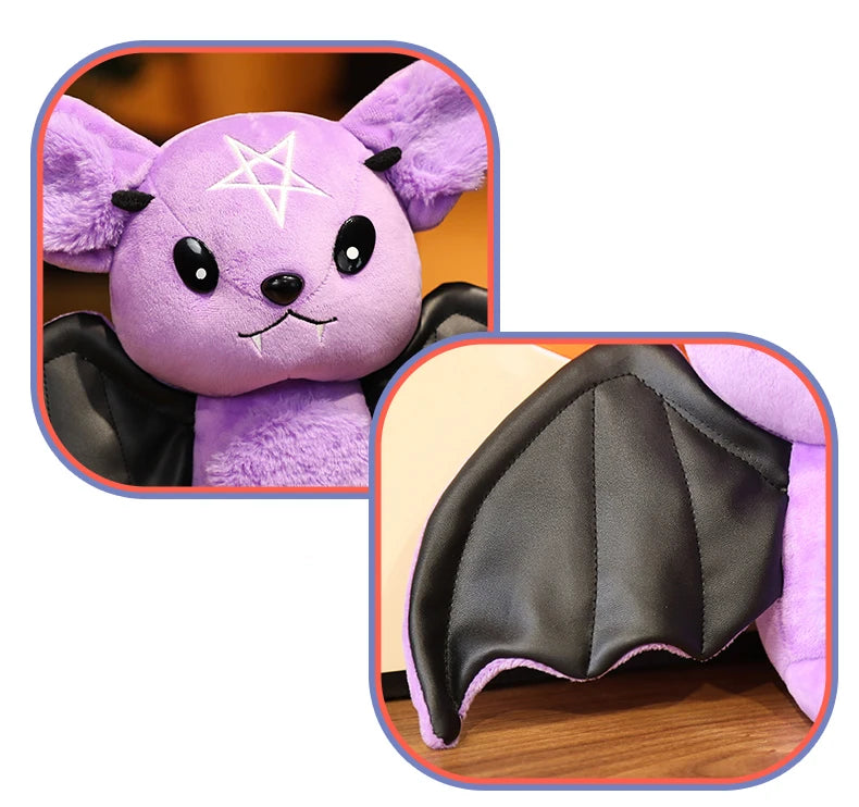 Verschiedene, Vampir-Plüsch-Fledermaus, gefülltes Gothic-Halloween-Plüsch, Plüschkreatur