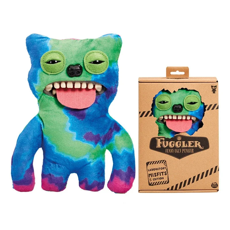Original Fuggler Ugly Monster, Lustiges Plüschtier, mit weit aufgerissenen Augen
