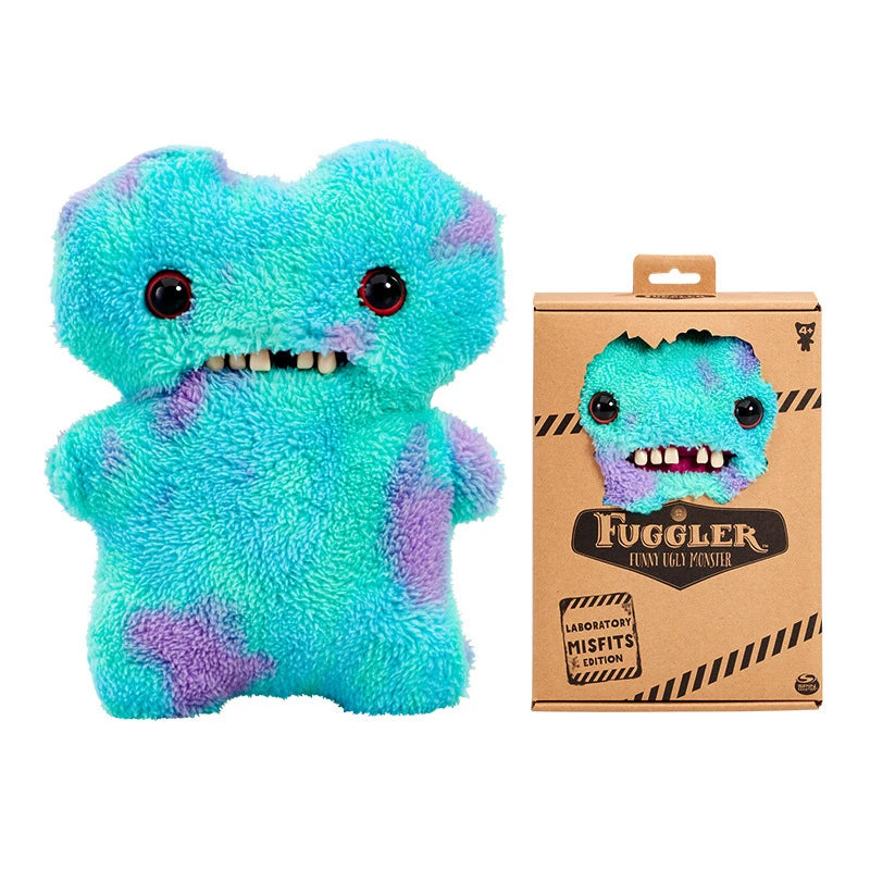 Original Fuggler Ugly Monster, Lustiges Plüschtier, mit weit aufgerissenen Augen