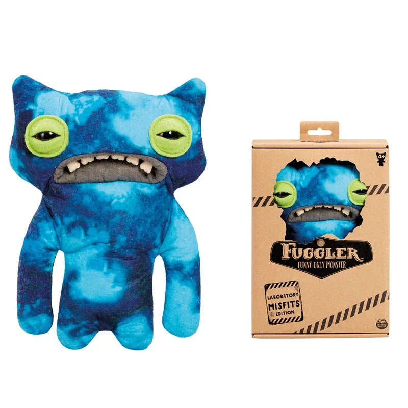 Original Fuggler Ugly Monster, Lustiges Plüschtier, mit weit aufgerissenen Augen