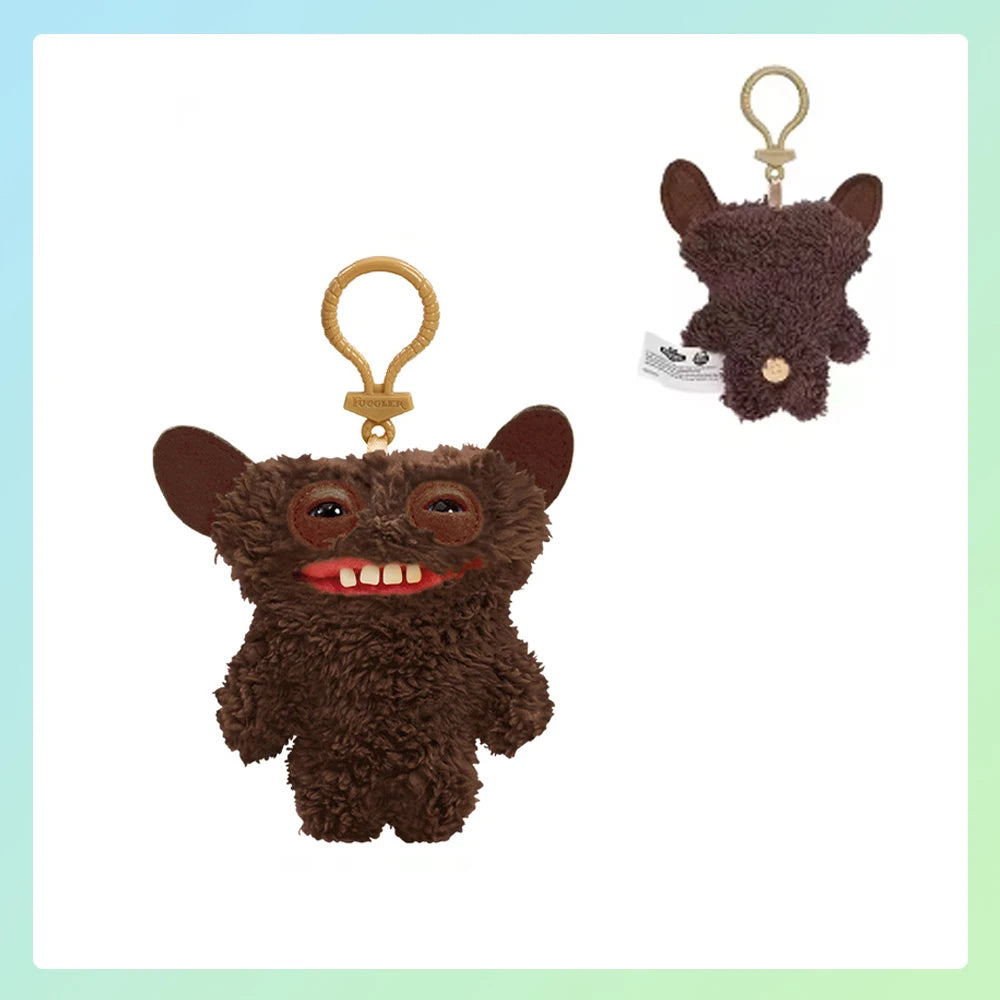Schlüsselanhänger/Anhänger, Fuggler lustiges, hässliches Monster, Original Plüschpuppe