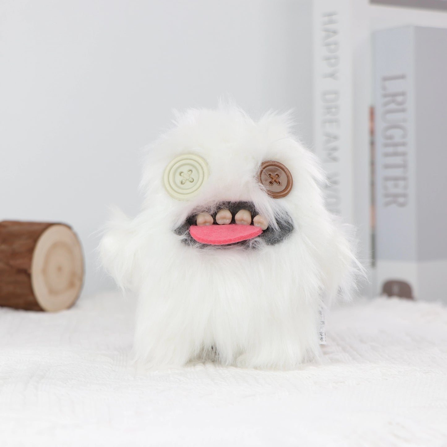 Schlüsselanhänger/Anhänger, Fuggler lustiges, hässliches Monster, Original Plüschpuppe