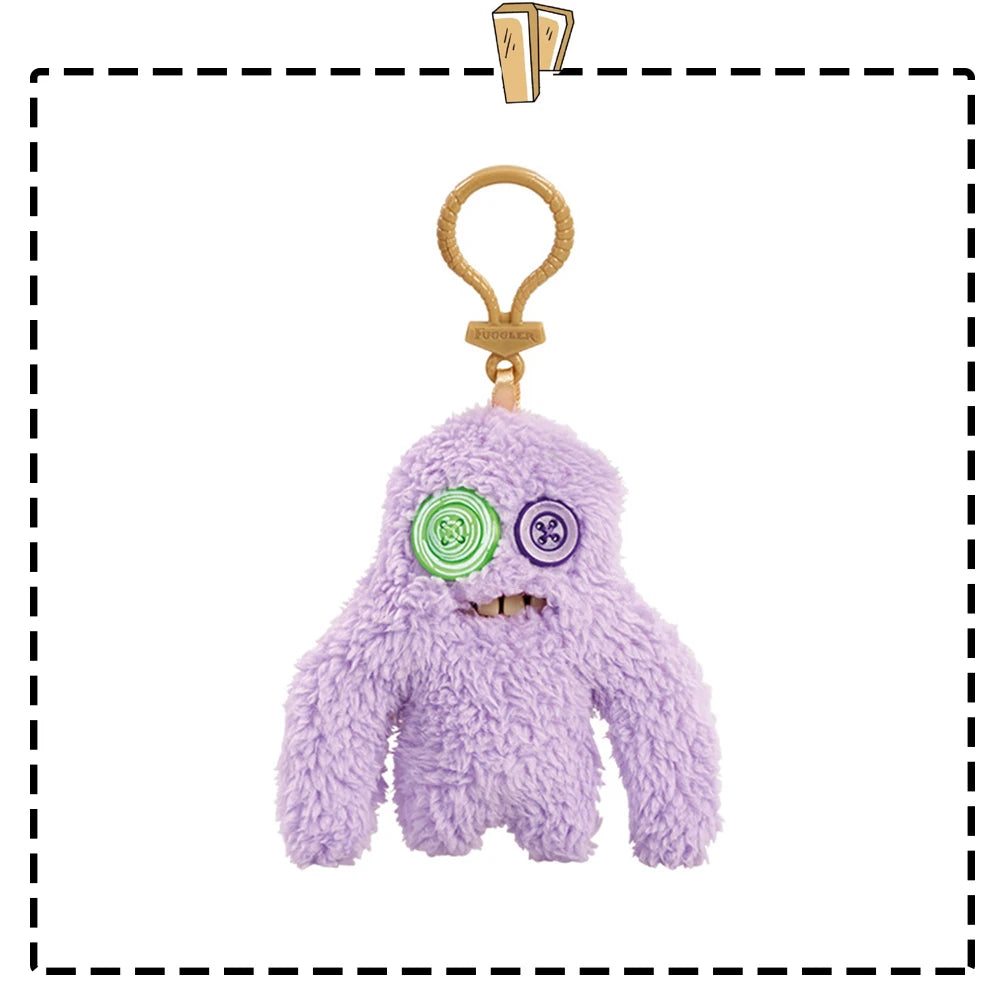 Fuggler Lustiges hässliches Monster, Original-Plüschpuppe, Zähne, Monster-Anhänger, Schlüsselanhänger, 9,5–14 cm