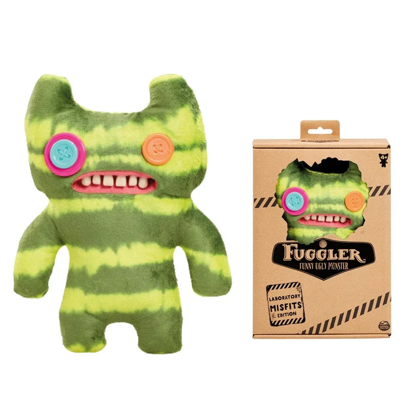 Original Fuggler Ugly Monster, Lustiges Plüschtier, mit weit aufgerissenen Augen