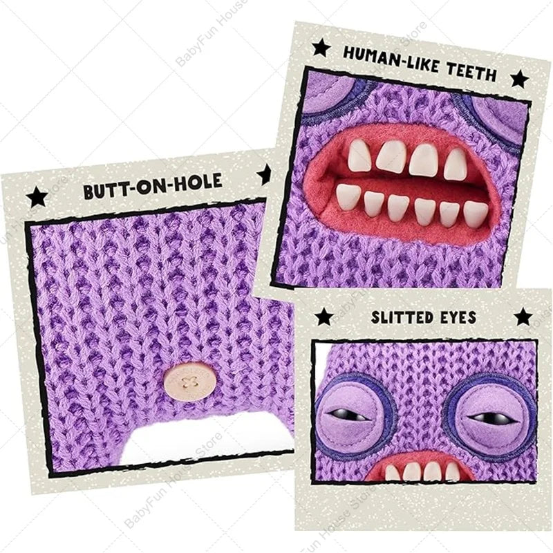 Original Fuggler Lustiges hässliches Plüschmonster mit Zähnen