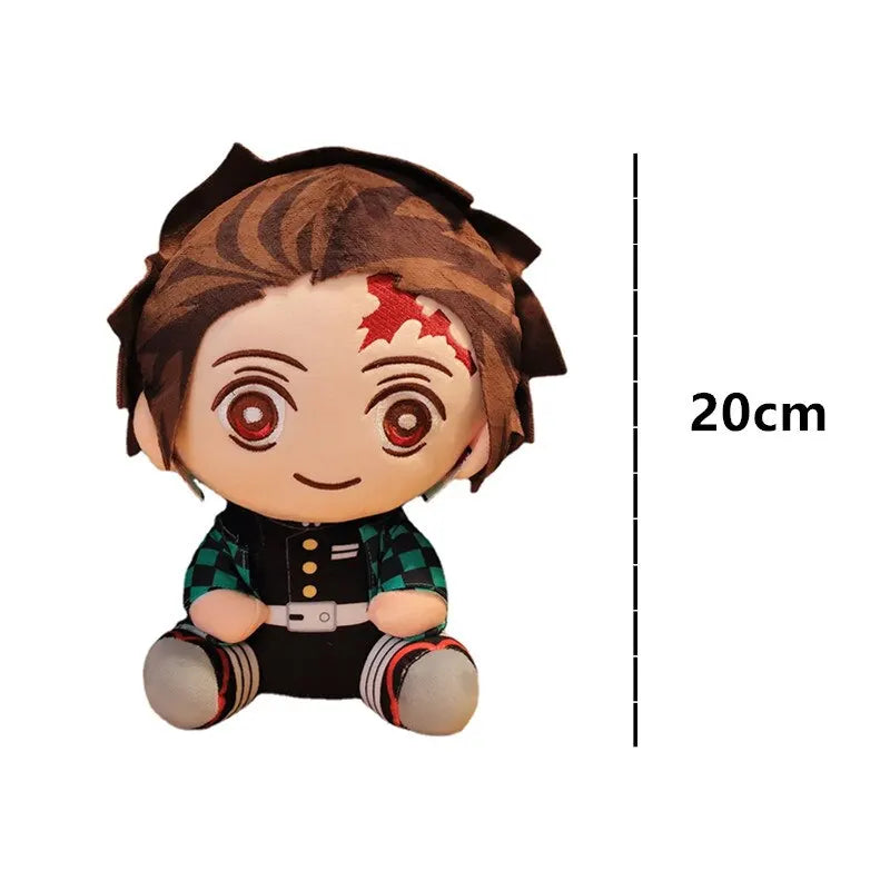 20cm Hot Japan Demon Slayer Plüschpuppen Lovely Anime Kimetsu No Yaiba Kamado Tanjirou Nezuko Zenitsu Kyoujurou
