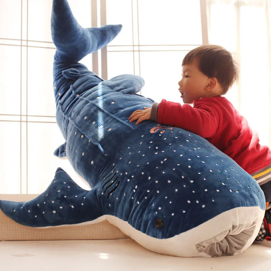50/100cm Blauhai, Plüschtier, weiche Tierkissenpuppe