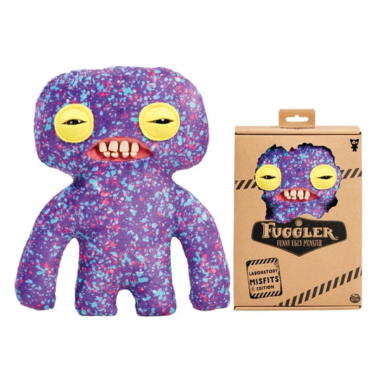 Original Fuggler Ugly Monster, Lustiges Plüschtier, mit weit aufgerissenen Augen