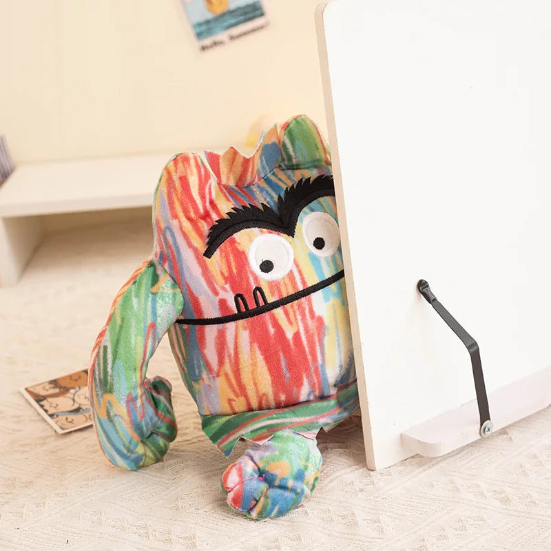 15/25 cm, Kawaii Bunte Monster-Plüschpuppe mit Ausdruck, Stofftier für Jungen und Mädchen