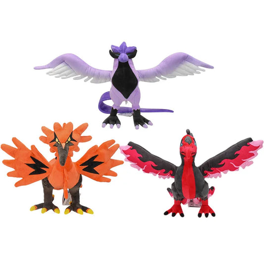 Pokemon Plüsch Galarian Moltres Articuno Weiche gefüllte Action Plushie Puppen Anime Sammlung