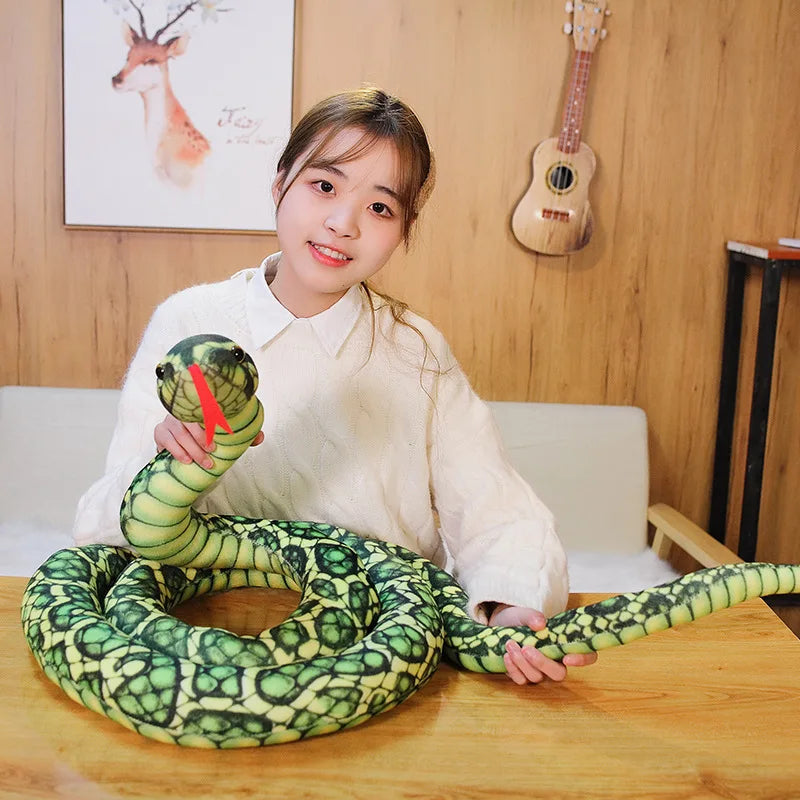 200 cm/300 cm verschiedene Riesenschlangen Plüschtier, lange Python ausgestopfte Schlange