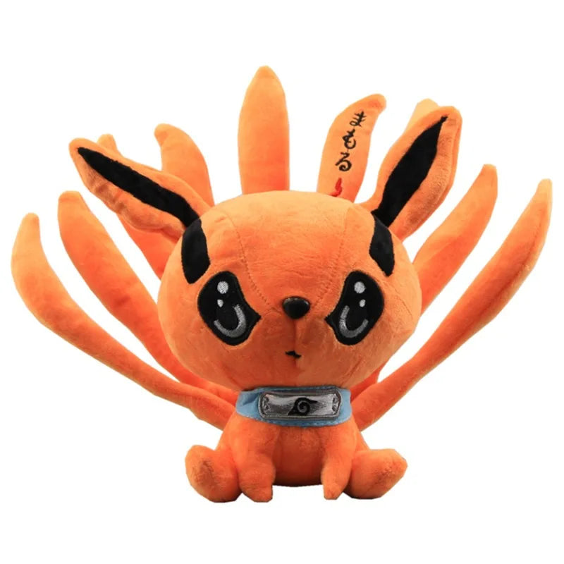 20 cm große Kurama-Plüsch-Cartoon-Puppe, süße, weich ausgestopfte Kyuubi-Fuchs-Plüschpuppe