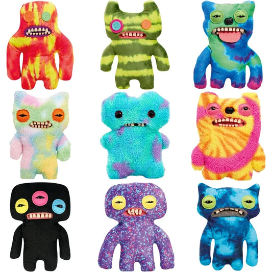 Original Fuggler Ugly Monster, Lustiges Plüschtier, mit weit aufgerissenen Augen