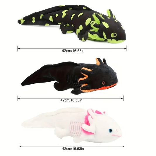 42cm Kawaii Axolotl Plüsch Spielzeug, Weich gefüllter Plüsch Salamander
