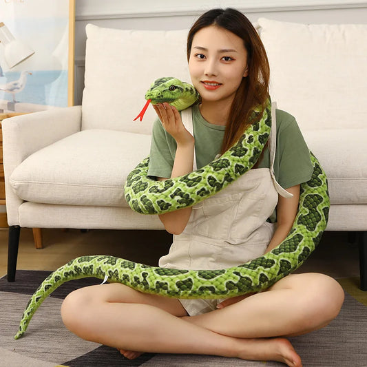 200 cm/300 cm verschiedene Riesenschlangen Plüschtier, lange Python ausgestopfte Schlange