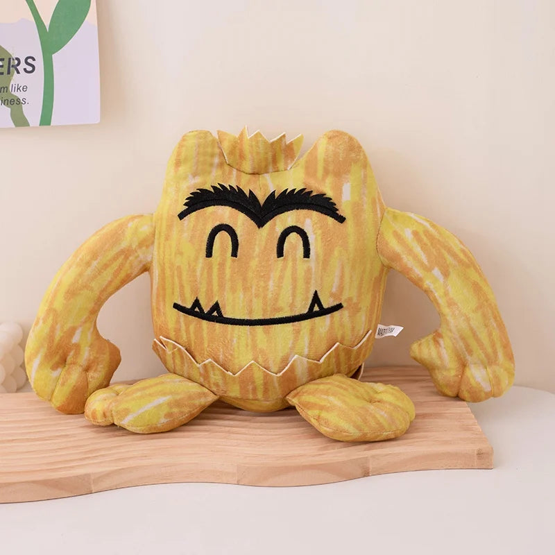 15/25 cm, Kawaii Bunte Monster-Plüschpuppe mit Ausdruck, Stofftier für Jungen und Mädchen