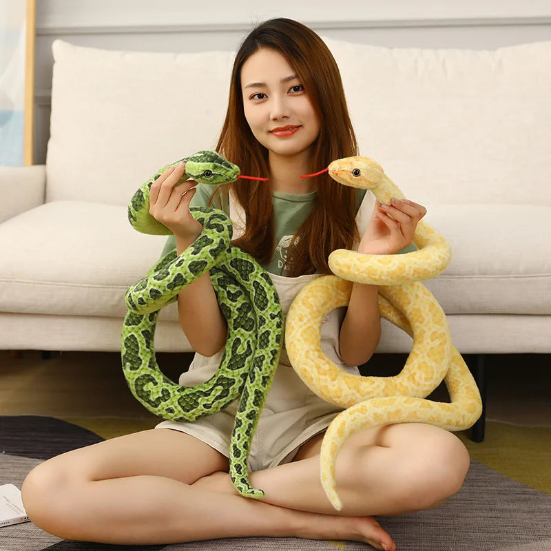 200 cm/300 cm verschiedene Riesenschlangen Plüschtier, lange Python ausgestopfte Schlange