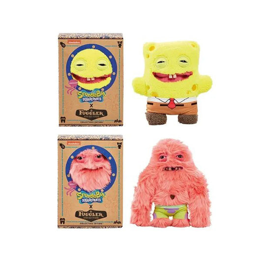 Fuggler Plüschtiere 22cm Original Hässliches Monster, Zahnmonster, Sponge Bob und Patrick Star