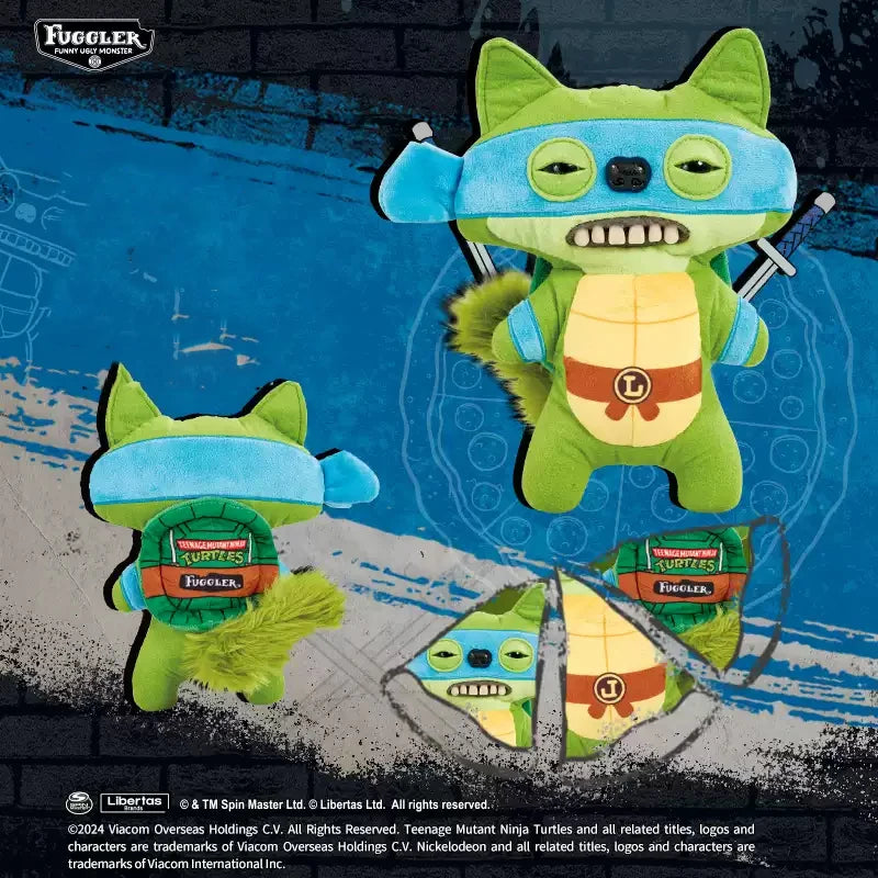 100 % Original Fuggler Plüschtiere, Hässliches Monster, Liebesmonster, Süßes Zahnmonster, Ninja Turtles