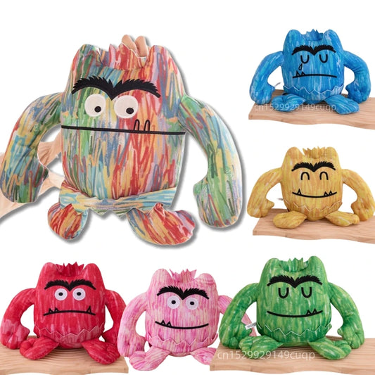 15/25 cm, Kawaii Bunte Monster-Plüschpuppe mit Ausdruck, Stofftier für Jungen und Mädchen