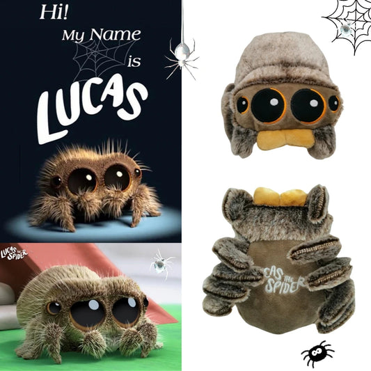 Süßes, kleines Spinnenbaby LUCAS, Plüschtier, weiche Puppe, Halloween-Dekoration