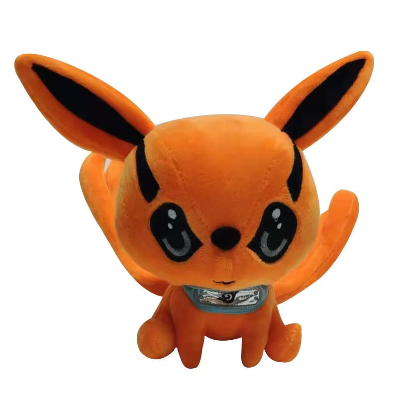 20 cm große Kurama-Plüsch-Cartoon-Puppe, süße, weich ausgestopfte Kyuubi-Fuchs-Plüschpuppe