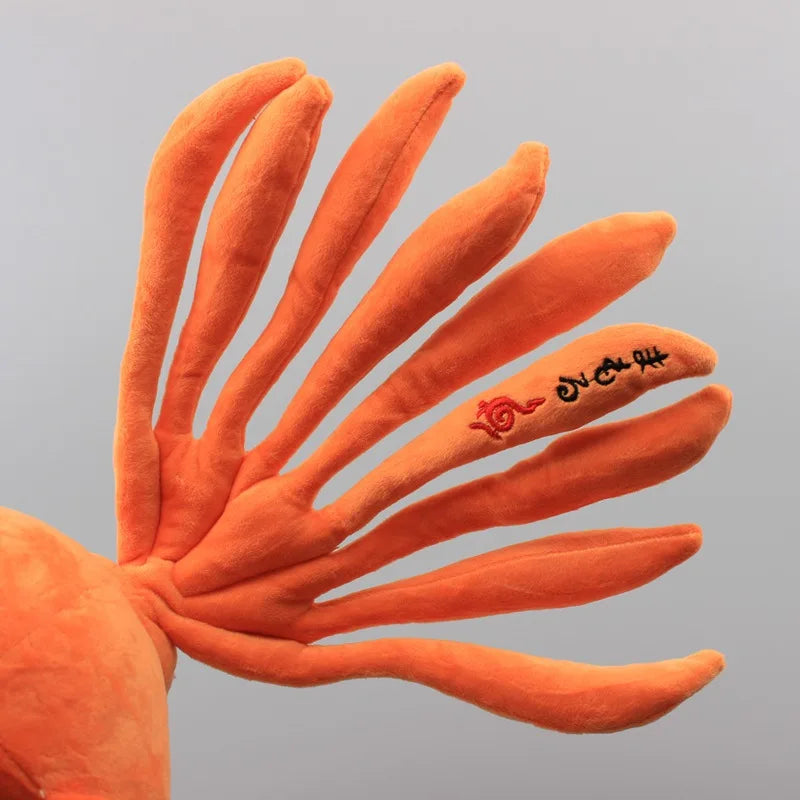 20 cm große Kurama-Plüsch-Cartoon-Puppe, süße, weich ausgestopfte Kyuubi-Fuchs-Plüschpuppe