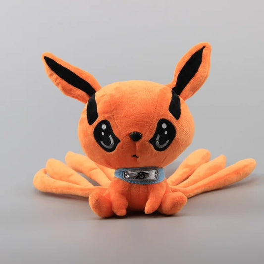 20 cm große Kurama-Plüsch-Cartoon-Puppe, süße, weich ausgestopfte Kyuubi-Fuchs-Plüschpuppe
