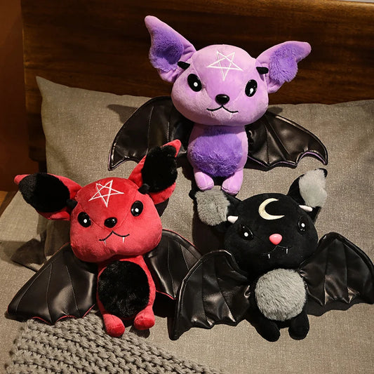 Verschiedene, Vampir-Plüsch-Fledermaus, gefülltes Gothic-Halloween-Plüsch, Plüschkreatur