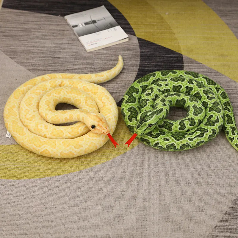 200 cm/300 cm verschiedene Riesenschlangen Plüschtier, lange Python ausgestopfte Schlange