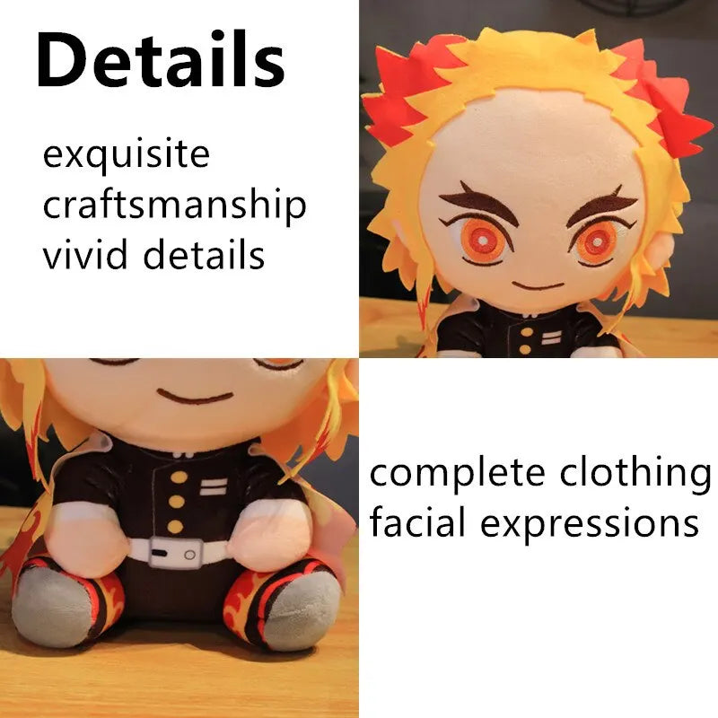 20cm Hot Japan Demon Slayer Plüschpuppen Lovely Anime Kimetsu No Yaiba Kamado Tanjirou Nezuko Zenitsu Kyoujurou