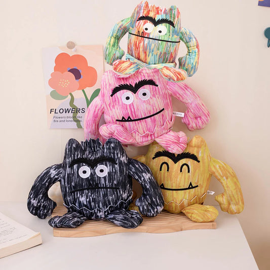 Süßes Monster-Plüschtier, Kuschelweiches Emotionsmonster, kleiner Anhänger